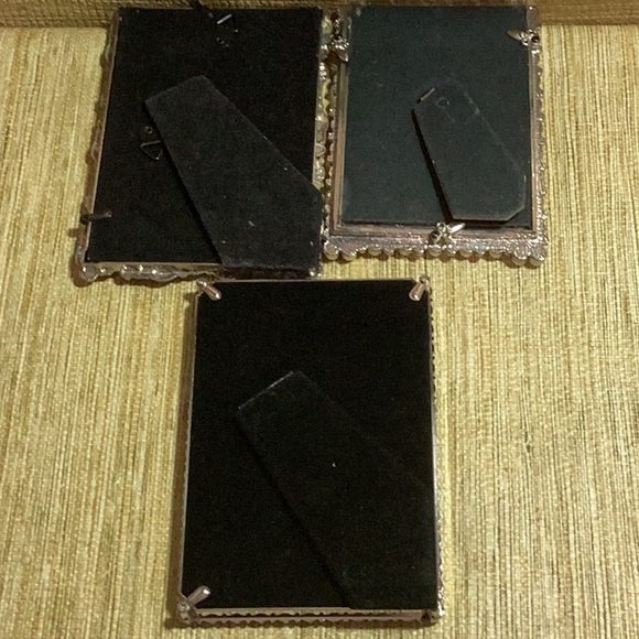 Vintage Elegant Pearl-Embellished Photo Frames with Silver and Rhinestone - Picture 5 of 5